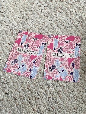 Valentino Pink Multicolor Patterned Card post card April 2026 macys flower show